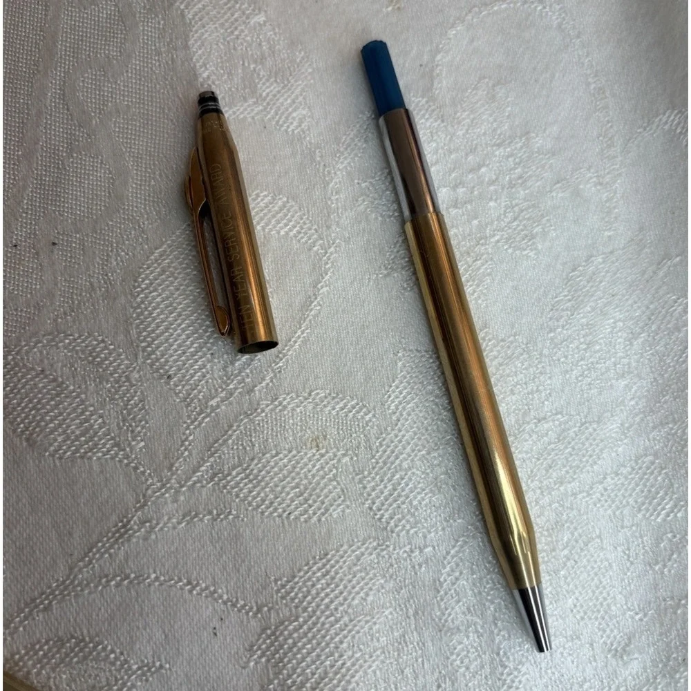 Quill Gold Filled Ballpoint Pen & Mechanical Pencil Set TEN YEARS OF SERVICE